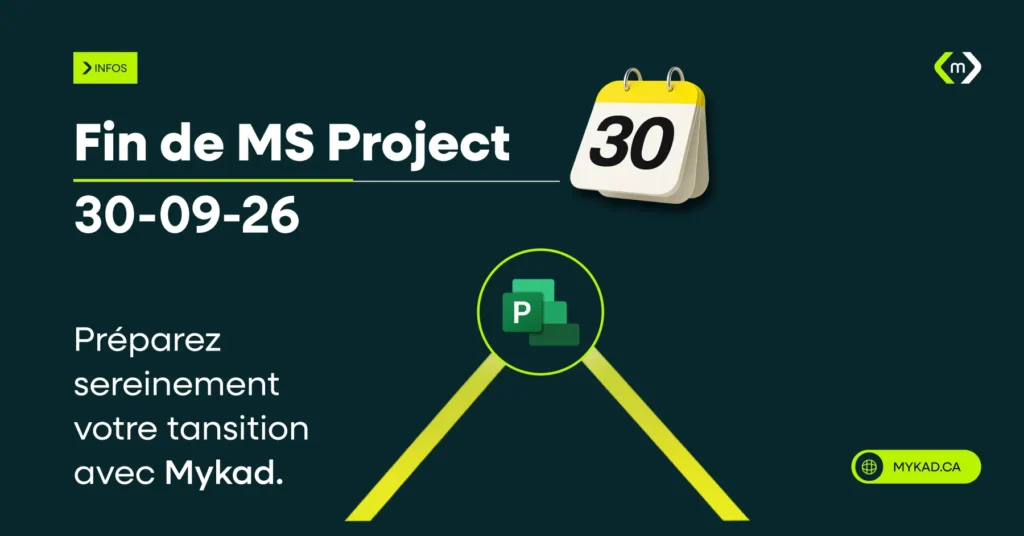 MS Project disparaît en 2026